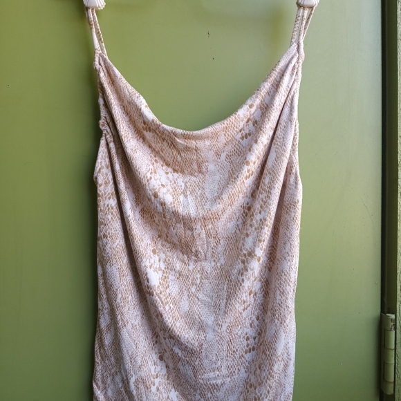 Free People Tops - Free people 10 snake skin pattern scoop neck tank top